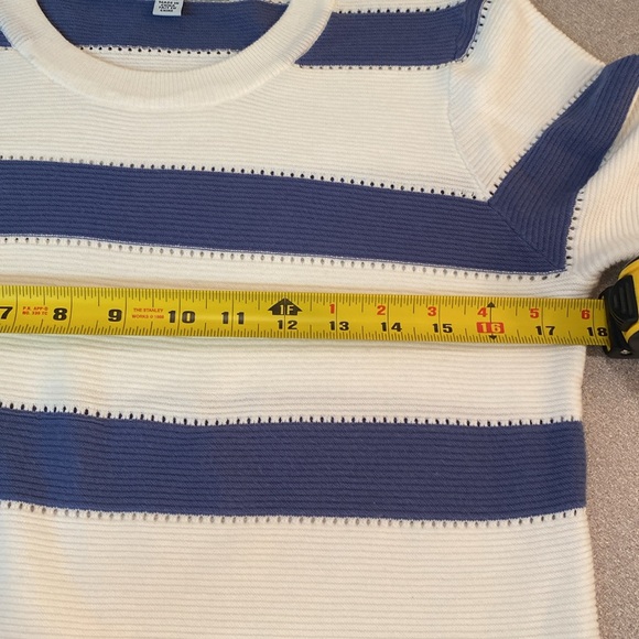 Hilary Radley - striped knit sweater. Size M - Picture 8 of 11